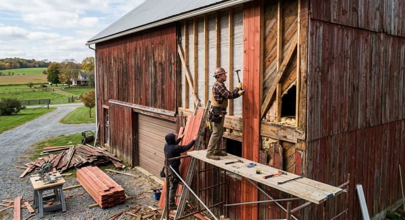 Barn Siding Replacement in Canton, GA