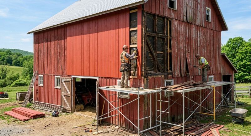 Barn Siding Replacement in Cherokee County, GA