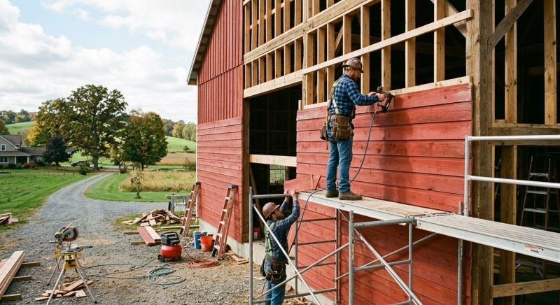 Barn Siding Replacement in Lawrenceville, GA