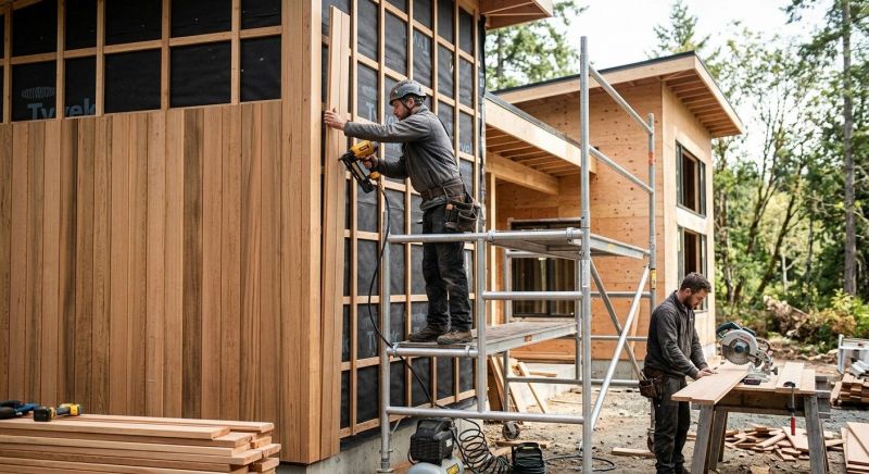 Cedar Cladding Installation in Cumming, GA