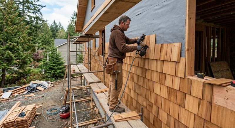 Cedar Siding Installation in Hall County, GA