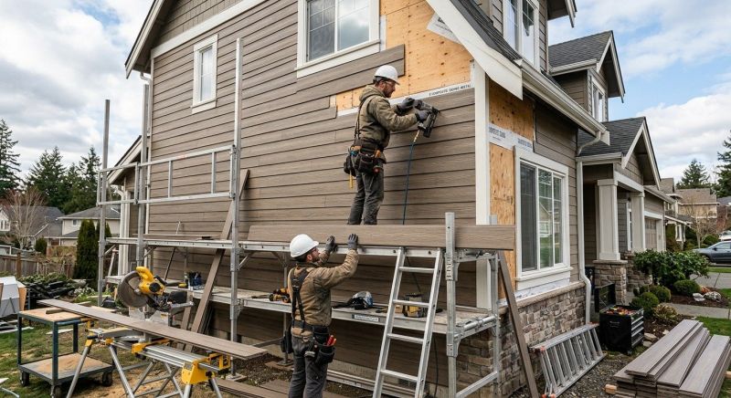 Composite Siding Installation in Lawrenceville, GA