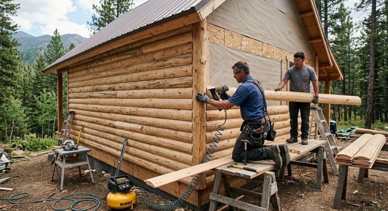 Log Siding Installation in Ball Ground, GA
