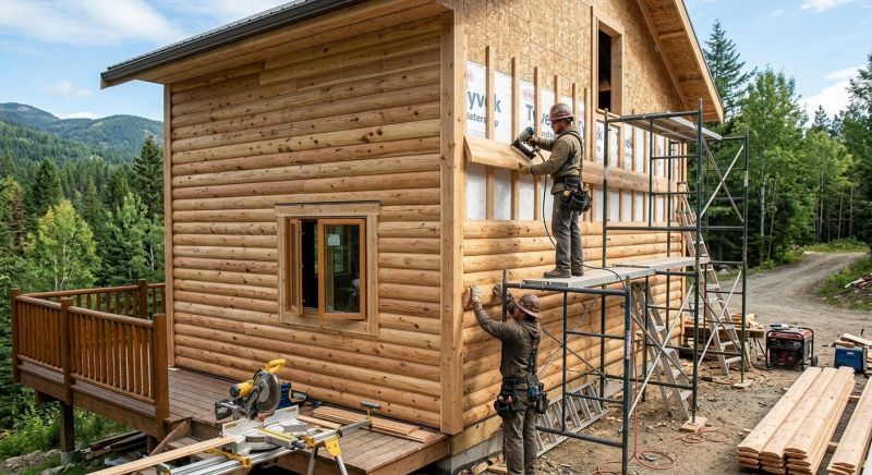 Log Siding Installation in Dawsonville, GA
