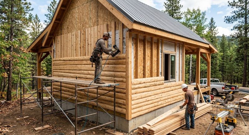 Log Siding Installation in Hoschton, GA
