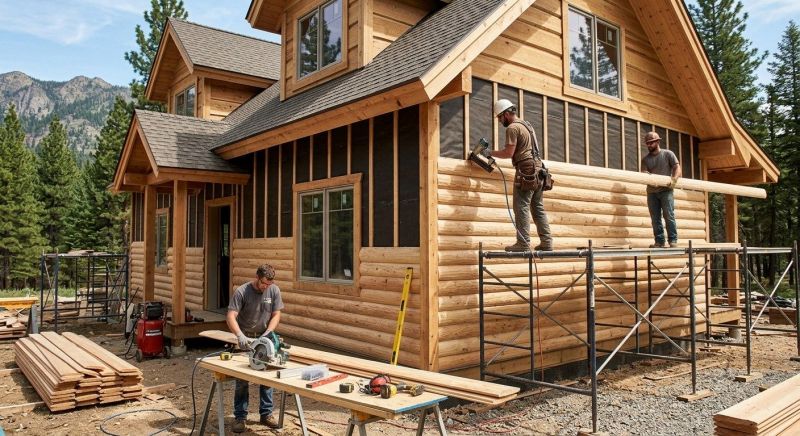 Log Siding Installation in Pickens County, GA