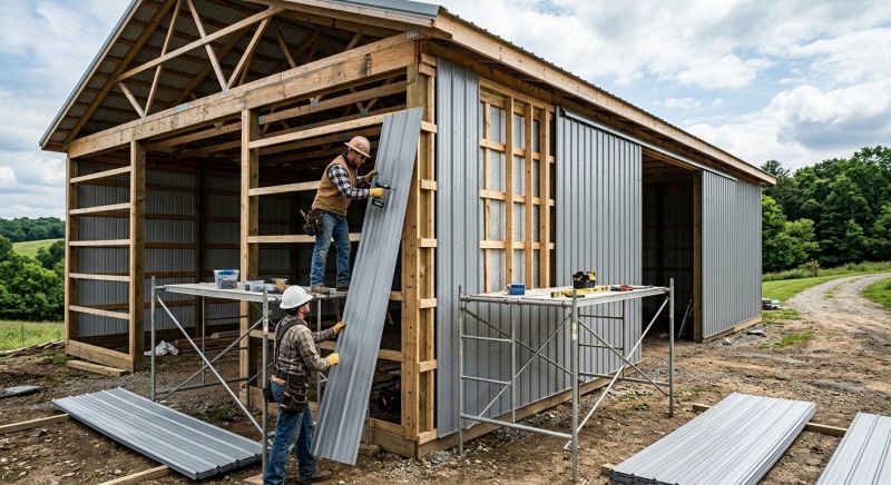 Metal Barn Siding Installation in Cumming, GA