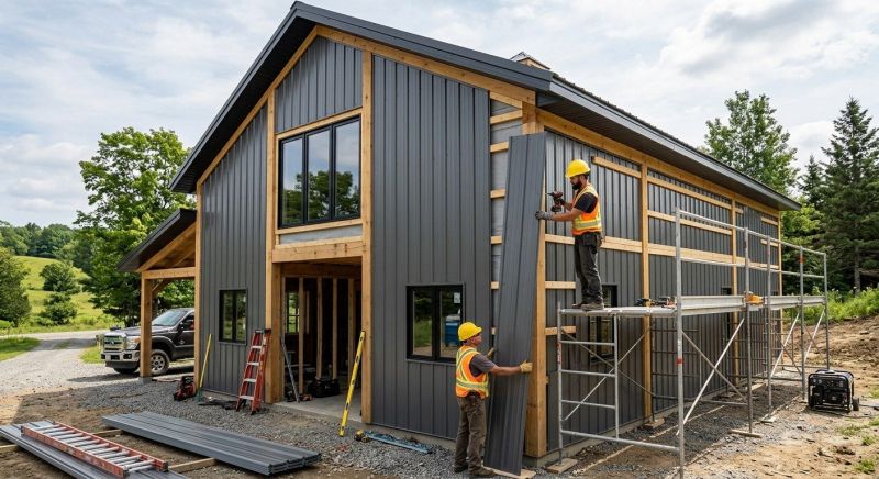 Metal Barn Siding Installation in Cumming, GA