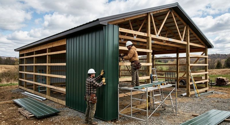 Pole Barn Siding Installation in Cumming, GA