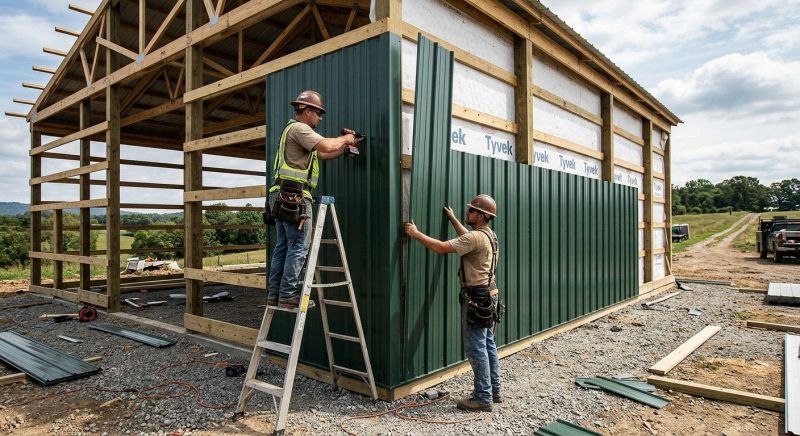 Pole Barn Siding Installation in Cumming, GA