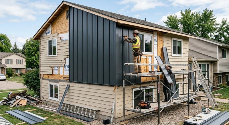 Sheet Metal Siding Replacement in Cumming, GA