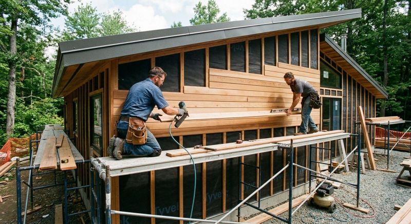 Wood Cladding Installation in Roswell, GA