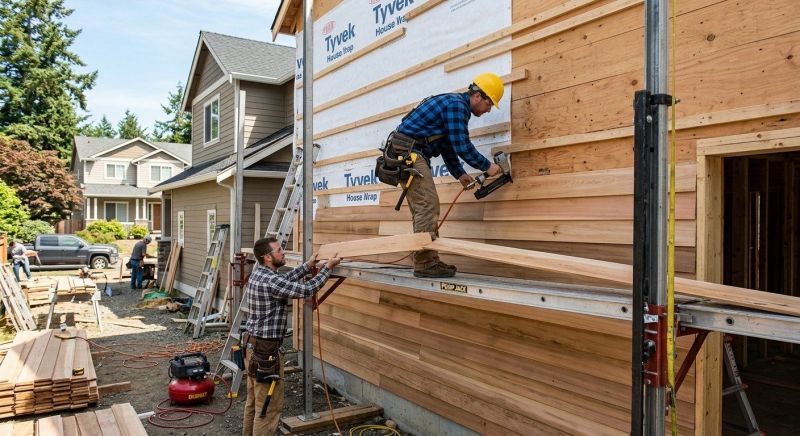 Wood Plank Siding Installation in Cumming, GA
